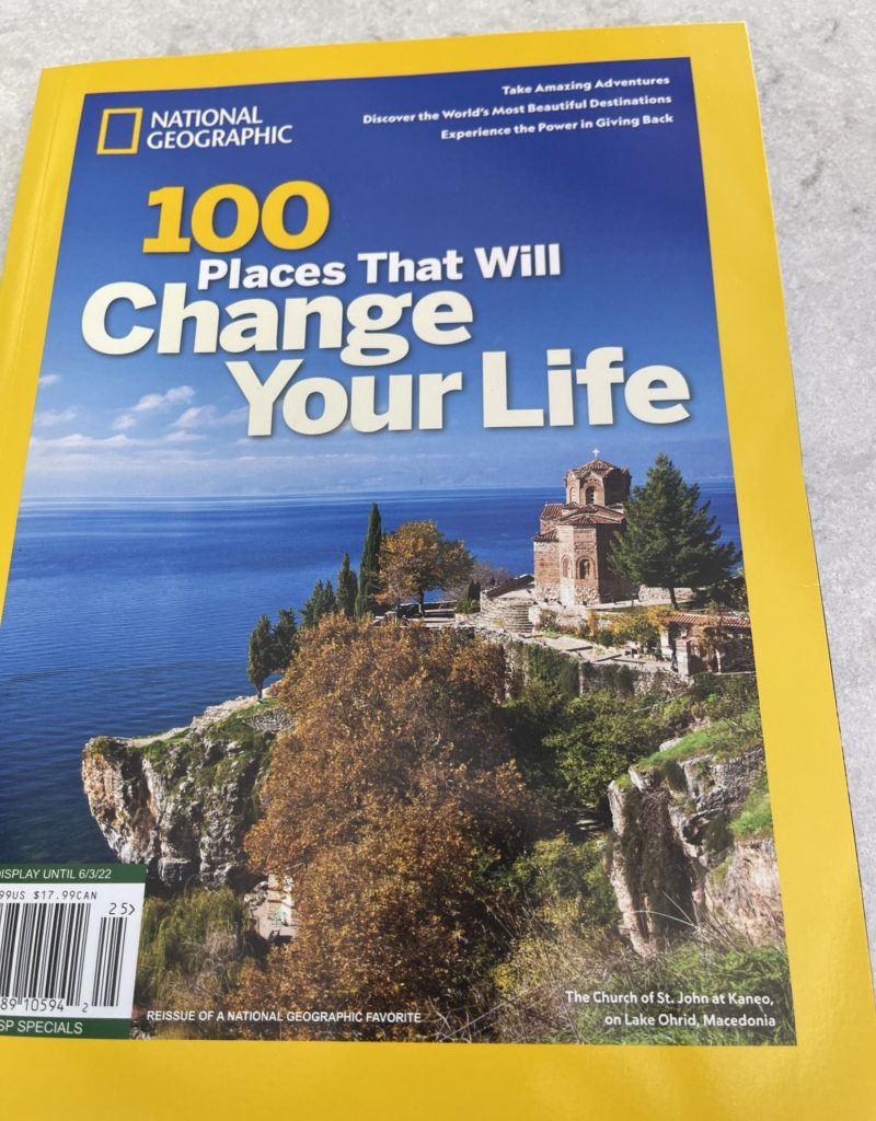 Мотиви од Охрид на насловната страна на печатеното издание на „National Geographic“