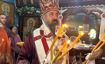 Богослужби во манастирот Св. Еразмо Охридски, чиноначалствуваше Митрополитот Европски Пимен
