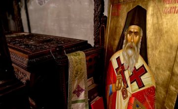 Икона од Свети Гаврил Епископ Велички во храмот Воведението на Пресвета Богородица во Рача