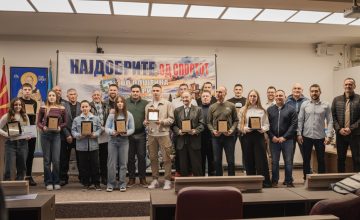 Видео+фото: Владимир Димитријевиќ спортист на годината на Охрид за 2025-та, Здравко Тупаре прогласен за спортска легенда