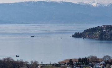 Водостојот на Охридско Езеро 22 сантиметри над просекот за март